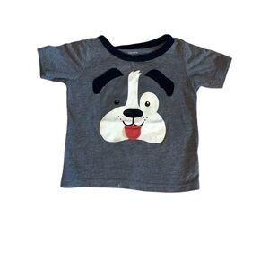 Carters 18 m grey t shirt with dog face